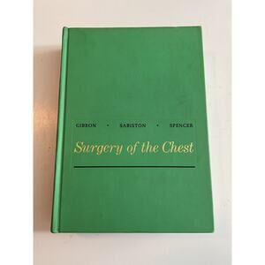 1969 2nd Edition Surgery of the Chest Medical Book